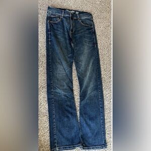 Wrangler Men's Blue Straight-Leg Jeans